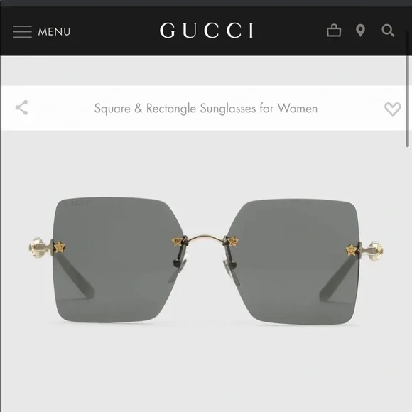 Gucci Square Sunglasses - Picture 7 of 8